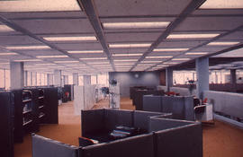 Photograph of unknown university health science library study area