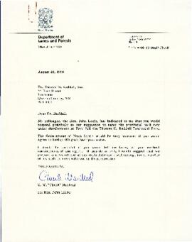 Correspondence between Thomas Head Raddall and C. W. "Chuck" MacNeil