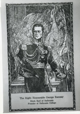 Photograph of an engraving of Lord Dalhousie