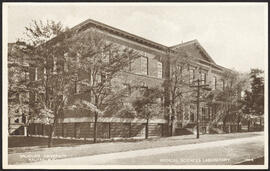 Photographic postcard of the Medical Sciences Laboratory at Dalhousie University