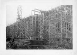 Photograph of the Arts & Administration Building construction