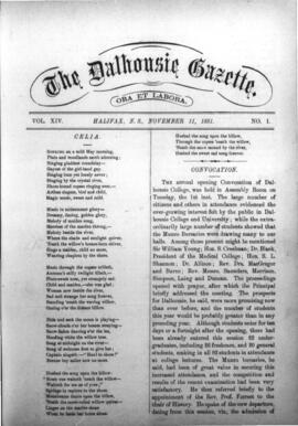 The Dalhousie Gazette, Volume 14, Issue 1