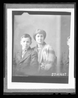 Photograph of Mrs. Christine "Christie" McPherson and son