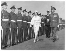 Photograph of Queen Elizabeth II Inspecting the Troops at the Charlottetown Waterfront during the...