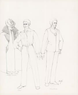 Costume design for Kent, Malvolio
