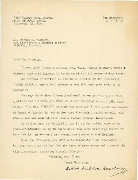 Correspondence between Thomas Head Raddall and Robert Suddens Armstrong