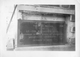 Photograph of the Arts & Administration Building cornerstone