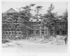 Photograph of Shirreff Hall during construction