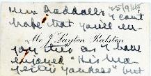 Correspondence between Thomas Head Raddall and Col. J.L. Ralston