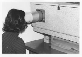 Photograph of a tachistoscope in the Psychology Department