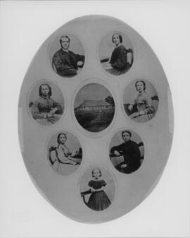 Composite portrait of the family of John Geddie