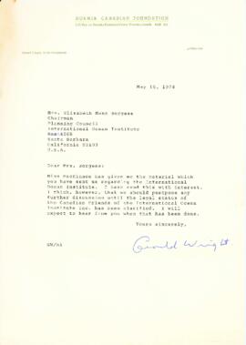 Correspondence with the Donner Canadian Foundation