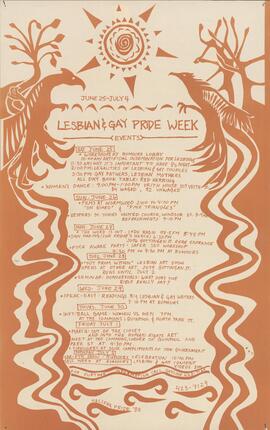 Lesbian & Gay Pride Week events : [poster]