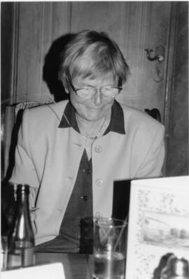 Photograph of Elisabeth Mann Borgese in Germany