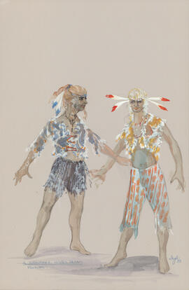 Costume design for two fairies