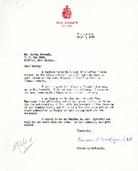 Correspondence between Thomas Head Raddall, Norman A. MacKenzie and Harvey Crowell
