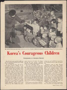 Korea's courageous children : [clipping]