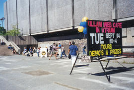 Photograph of the signage outside of the Killam Web Café