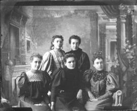 Photograph of Miss Douglas and friends