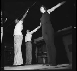 Photograph of a Yoga class at the YMCA