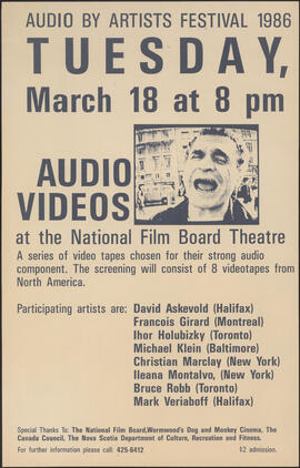 Audio Videos at the National Film Board Theatre