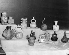 Photograph of pottery display