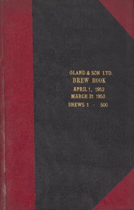 Brew book: April 1, 1952 to March 31, 1953