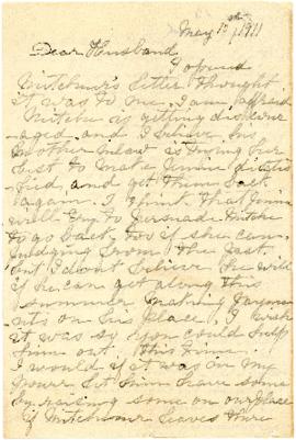 Letter from Hannah to John