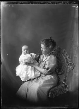 Photograph of Mrs. W. Sedgewick & baby