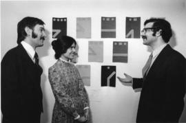 Photograph of Tom Lackie, Mary McLaughlin and Dr. Wilkie Kushner