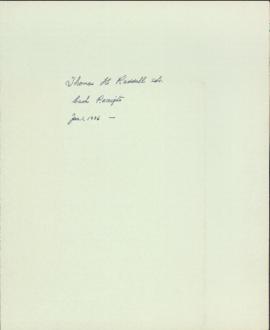 "Thomas H. Raddall Sr. Cash Receipts: Jan. 1, 1986-" looseleaf ledger sheets.