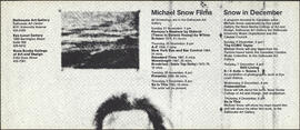 Michael snow films: snow in December