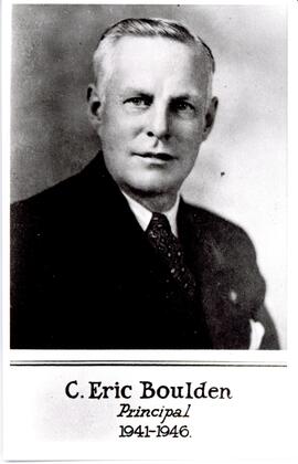 Photograph of Nova Scotia Agricultural College principal Eric Boulden