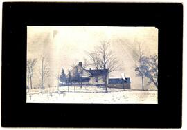 Photograph of Longley House with trees in front