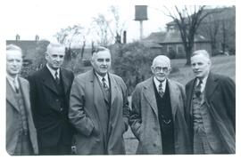 Photograph of C.M. Collins, Dr. WW Longley, Agric. Commissioner Robertson, Dr. Saxby Blair, and E...