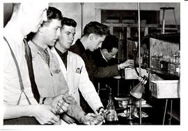 Photograph of a Nova Scotia Agricultural College chemistry class