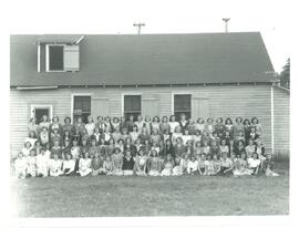 Photograph of the girls 4-H garment club at the Nova Scotia Agricultural College