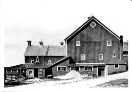 Photograph of barns on the Nova Scotia Agricultural College campus