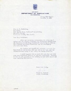 1963-1964 Sheep Producers' Association of Nova Scotia correspondence and reports