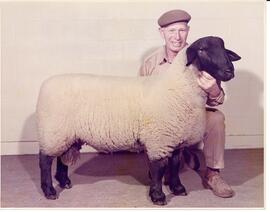 Photograph of a person holding a Suffolk