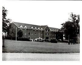 Photograph of the newly constructed Trueman House (student residence) at the Nova Scotia Agricult...