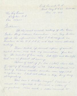 1978 Sheep Producers' Association of Nova Scotia correspondence and reports