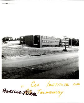 Photograph of the new Cox Institute of Agricultural Technology at the Nova Scotia Agricultural Co...