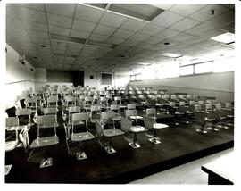 Photograph of a new lecture theatre [Cox building?] at the Nova Scotia Agricultural College taken...