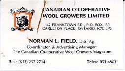 Canadian Co-operative Wool Growers records