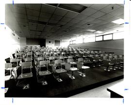 Photograph of a new lecture theatre [Cox building?] at the Nova Scotia Agricultural College, take...