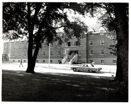 Photograph of the newly constructed Chapman House at the Nova Scotia Agricultural College with a ...