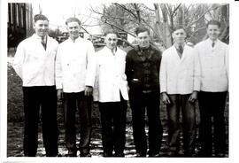 Photograph of possible field day participants at the Nova Scotia Agricultural College