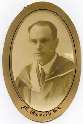Murray Macneill (Dalhousie Class of 1896), Professor of Mathematics (1906-1942) and University Registrar (1920-1936) [PC1, Box 46, Folder 2, Item 21]
