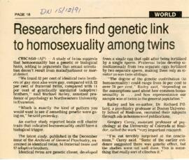 Correspondence and materials regarding studies and surveys on AIDS, homosexuality